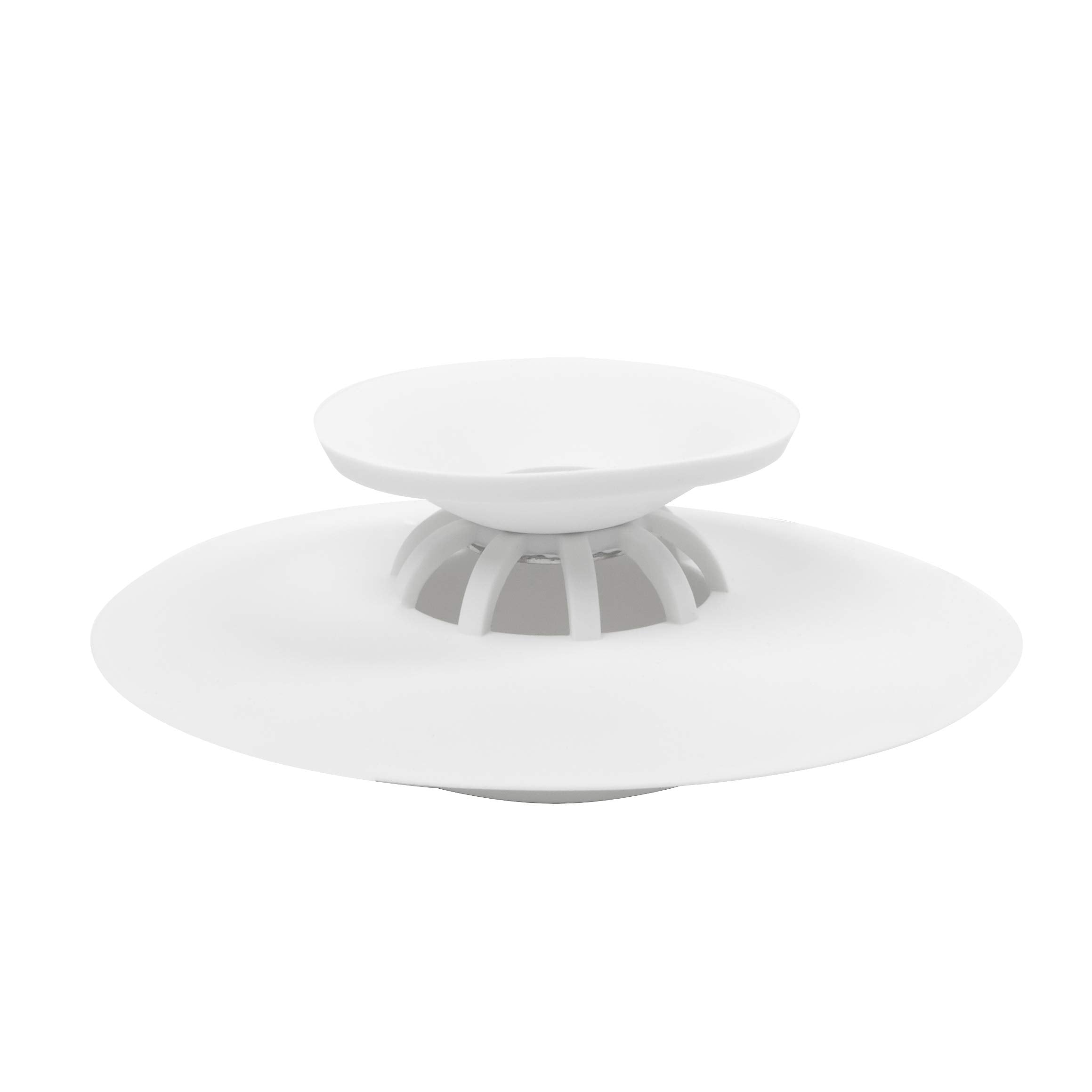 Umbra 023464-660 Flex Drain Stop/Hair Catcher, White
