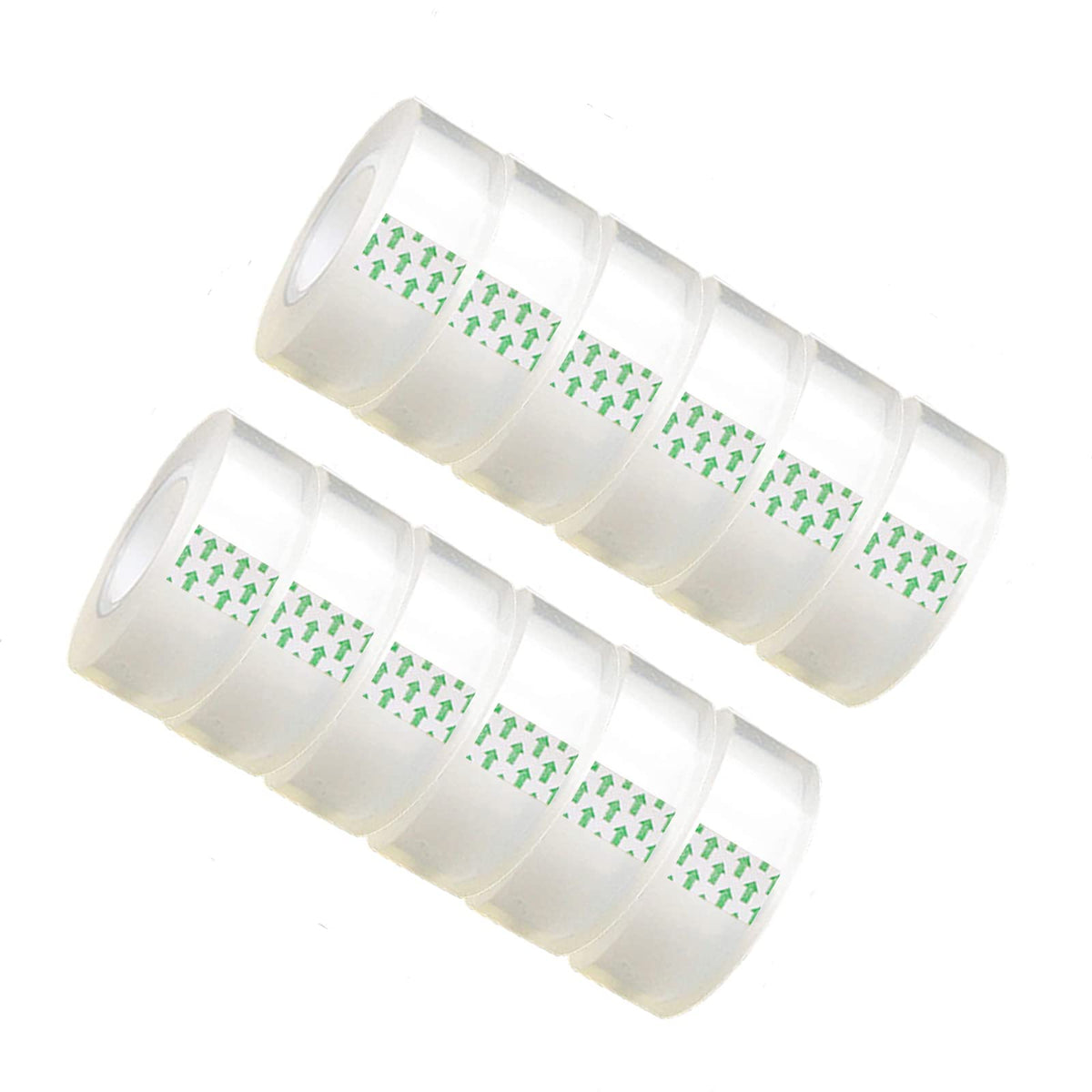 Minghaoda 12 Rolls Clear Tape Refills Roll Transparent Tape Refill Rolls For Office, Home, School, 3/4-Inch X 1000 Inch