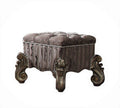 Acme Versailles Vanity Stool in Antique Platinum