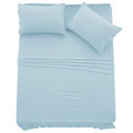 Ldc Queen Sheet Set - 4 Pc Brushed Microfiber Bed Sheets 16 Inches Deep Pockets - Embroidered Pillowcases - Hotel Luxury Sheets