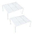 SIBAO Set of 2 Mesh Kitchen Shelves Cabinet Storage Shelf Rack (13.1 x 10.2 Inch) ,Kitchen Bathroom Pantry Cupboard Desk Home Of