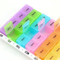 Auf India Plastic Medicine Box Organiser With Tray Medication Planner, Multicolour