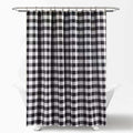 Moslovstar 72 X 72 Inch Buffalo Check Shower Curtain, Farmhouse Style Black And White Plaid Water-Repellent Polyester Bath Curta