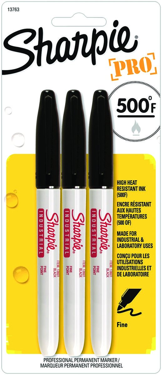 Marker Industrial Black 3Pk