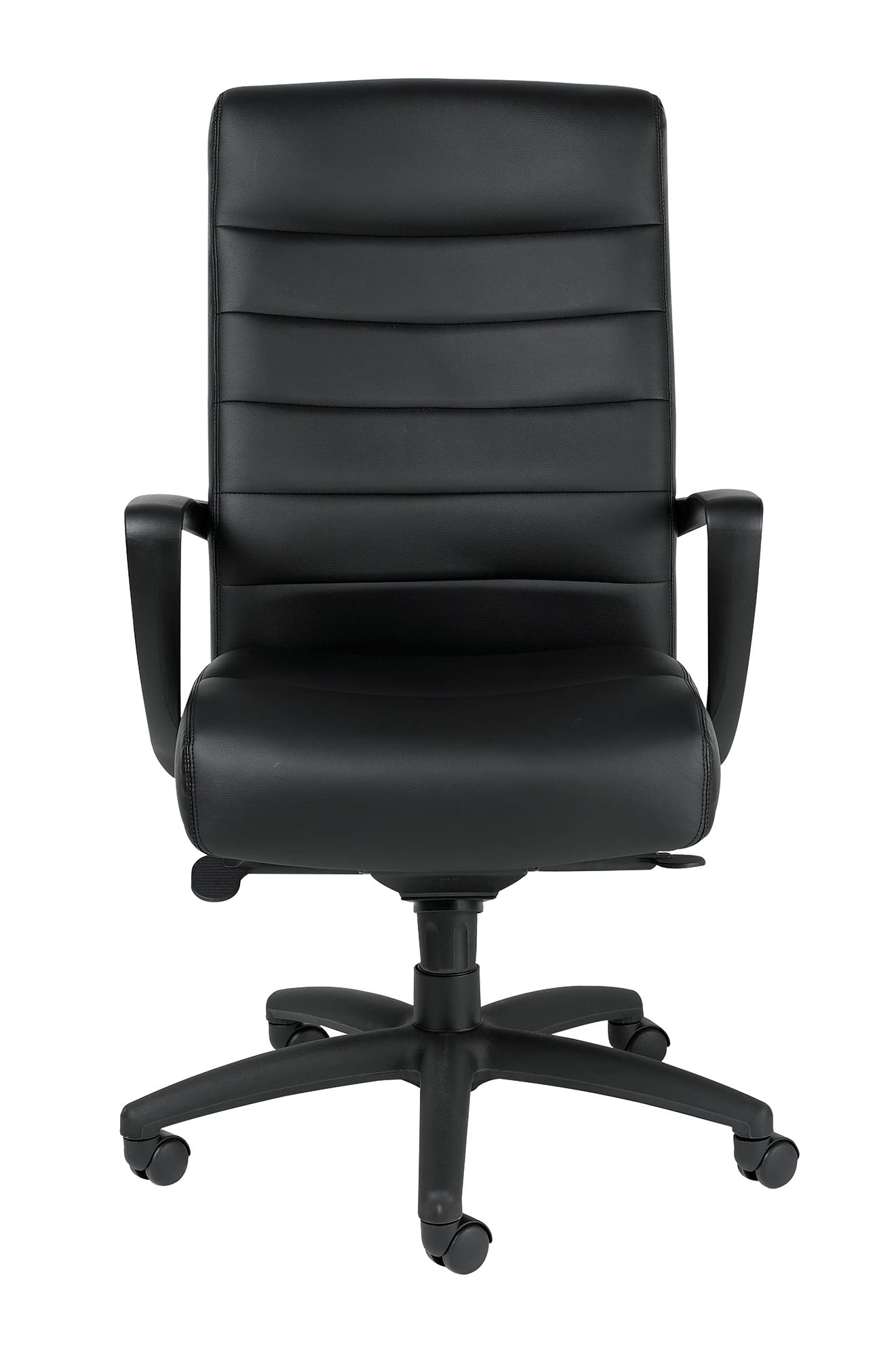 Eurotech Seating Manchester High Back Leather Chair, Black