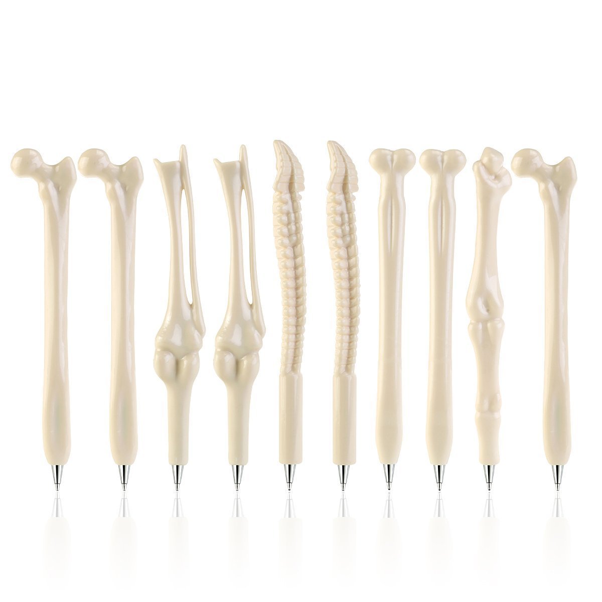 Creative Novelty Gift Pen Bone Ballpoint Pen Gel Ink Pen For Kids School, Office, Family Use Pack Of 20