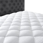 Taupiri California King Quilted Mattress Pad Cover With Deep Pocket (8''-21''), Cooling Soft Pillowtop Mattress Cover, White