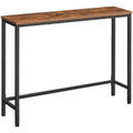 HOOBRO Console Table, Sofa Table with Support Bar, Hallway Entrance Table for Living Room, Entryway, Corridor, Sturdy, Easy Asse