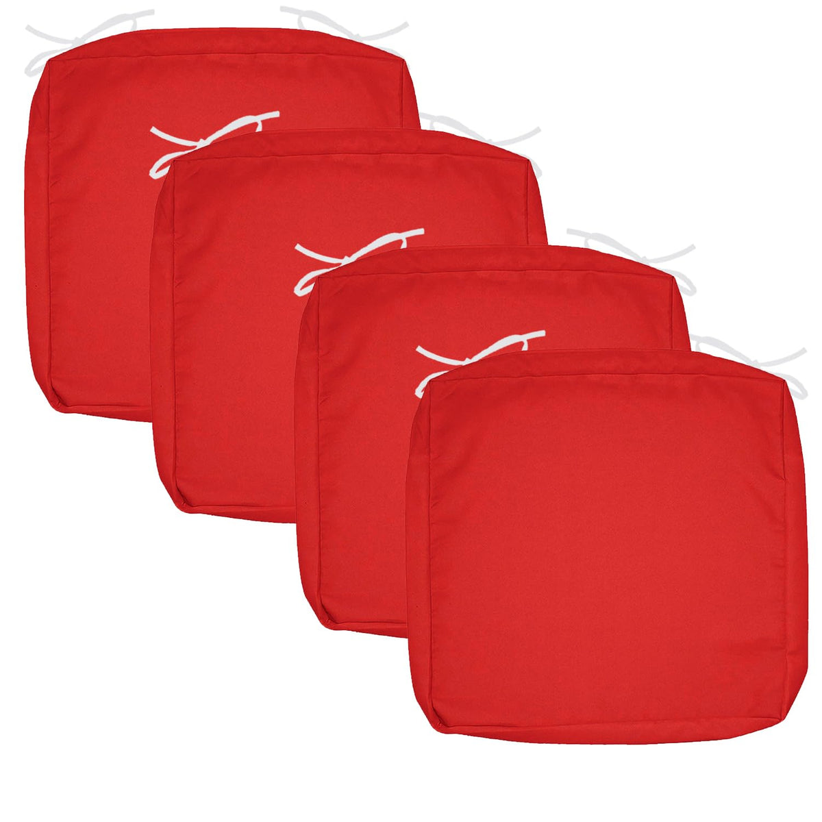 Flymei Patio Cushion Covers 18X18X2 Waterproof Outdoor Cushion Cover Replacement 4Packs Outdoor Seat Cushion Slipcover For Ratta