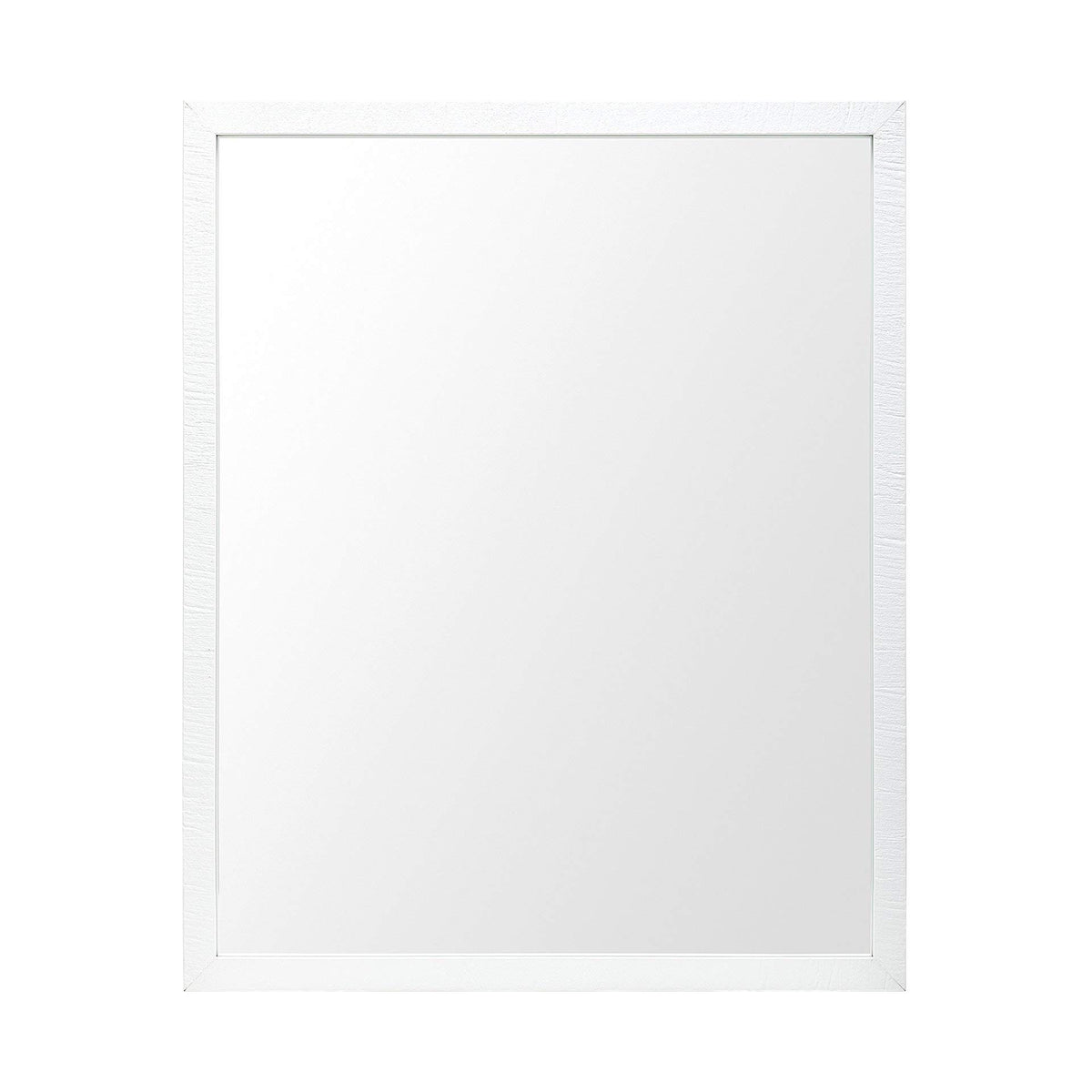 HomeRoots Polystyrene Frame Rectangle White Accent Mirror with Crisp White Finish Frame