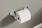 Moen Vale Chrome Double Post Pivoting Toilet Paper Holder, Wall Mounted Toilet Tissue Holder Dn4408Ch