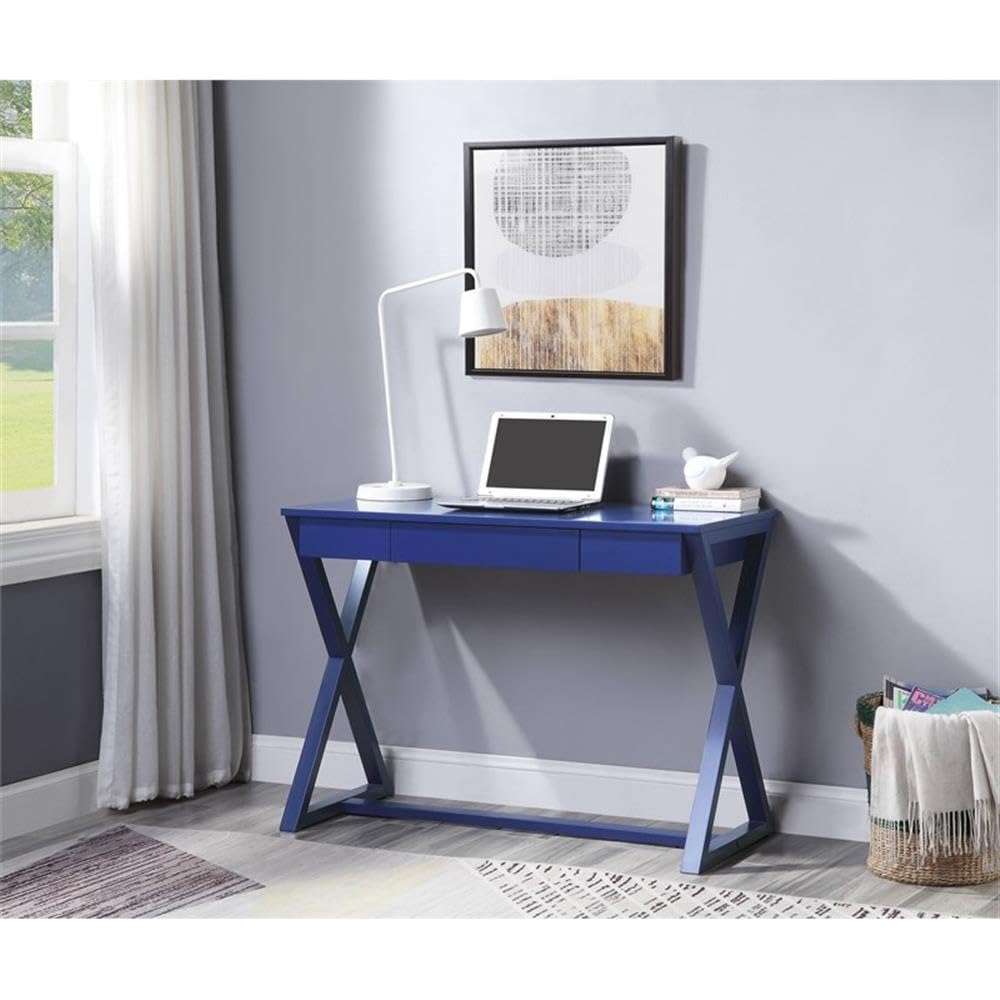 Acme NALO Console Table in Twilight Blue Finish