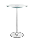Coaster Home Furnishings Thea Led Bar Table Chrome And Clear