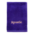 Swanson Christian Supply 272270 Apostle-Purple with Gold Lettering Towel