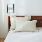 Simple&Opulence 100% Belgian Linen Pillow Shams -Set Of 2, King Size - Basic Style Breathable Pure Linen Suitable For Home - Soft And Durable With Envelope Closure (20''X 36'', Linen)