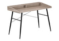 Monarch Specialties I 7536 Computer Desk, Home Office, Laptop, Storage Shelves, 48 L, Work, Metal, Laminate, Brown, Black, Conte