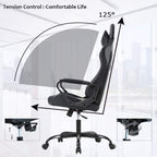 Bestoffice Gaming Chair Office Chair Ergonomic Desk Chair Racing Style Gaming Chair With Lumbar Support, Swivel Rolling Base, And Comfortable Padded Seat For Women And Men