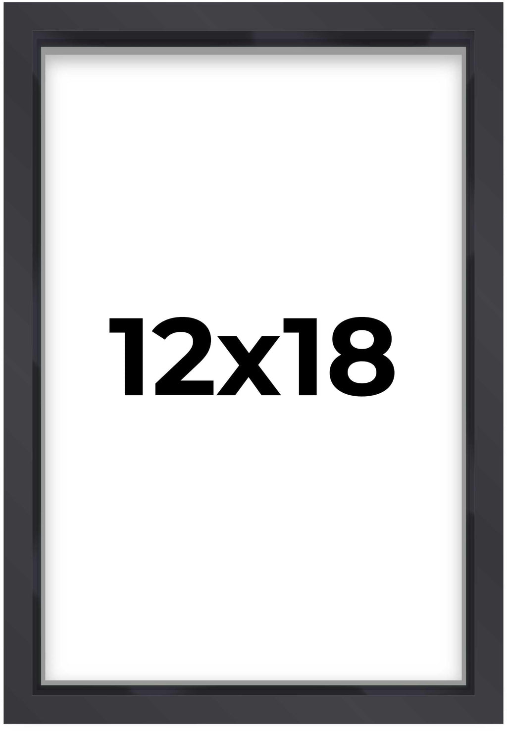 12x18 Shadow Box Frame Contemporary Black | 1'' Depth of Usable Space| Interior Size 12x18 or 18x12 Inches| UV Resistant Acrylic