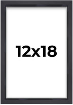 12x18 Shadow Box Frame Contemporary Black | 1'' Depth of Usable Space| Interior Size 12x18 or 18x12 Inches| UV Resistant Acrylic