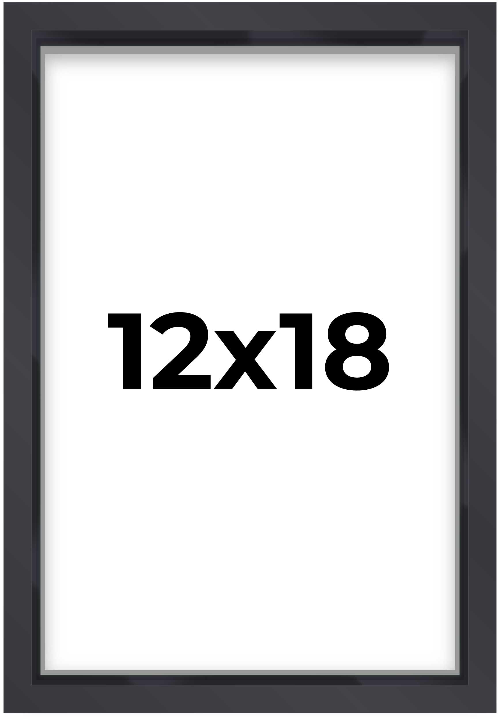 12x18 Shadow Box Frame Contemporary Black | 1'' Depth of Usable Space| Interior Size 12x18 or 18x12 Inches| UV Resistant Acrylic