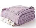 Kozyhvn 100% Cotton Muslin Blanket Twin Xl 66' X 90', 6 Layers Breathable And Lightweight Twin Blanket For Bed, Soft Quilt Bed