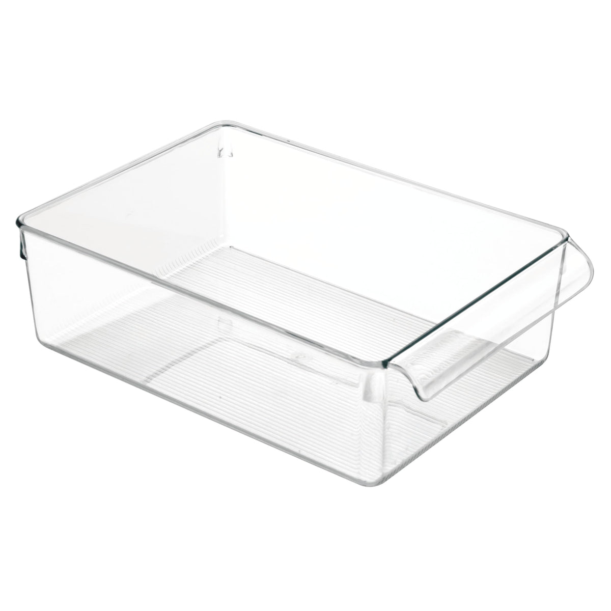 iDesign Fridge Storage Bin with Handle, Clear