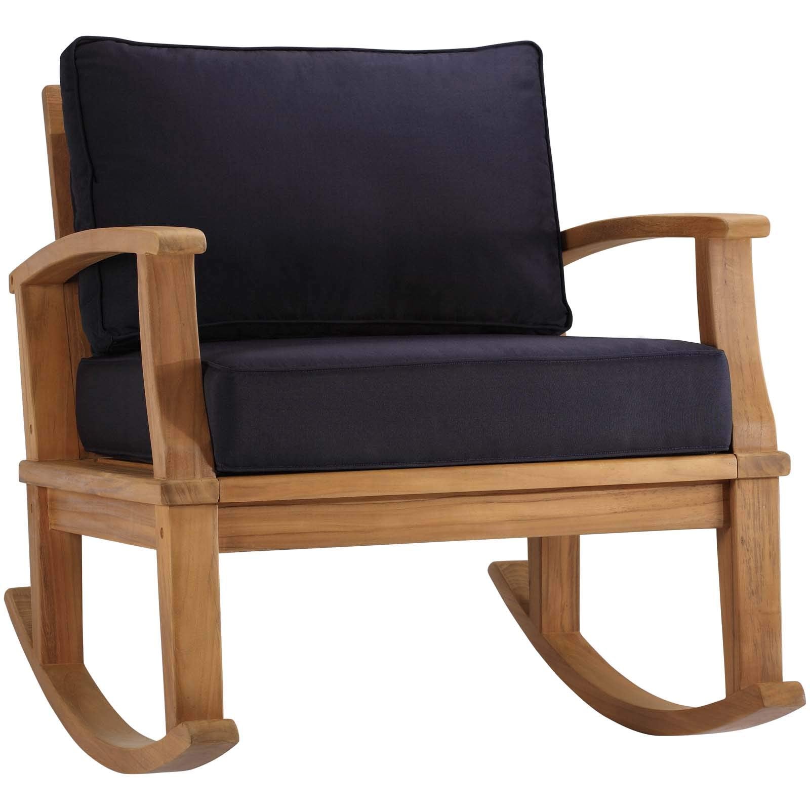 Modway Marina Teak Rocking Chair