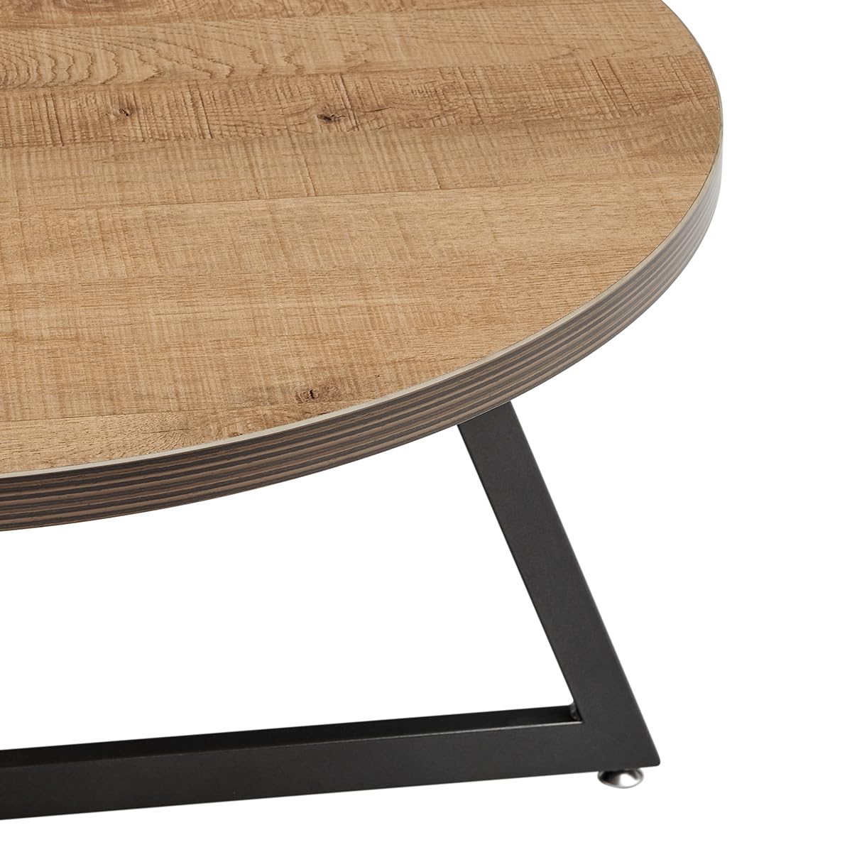 Npd Furniture And More Courtdale Round Coffee Table, Gliese Brown