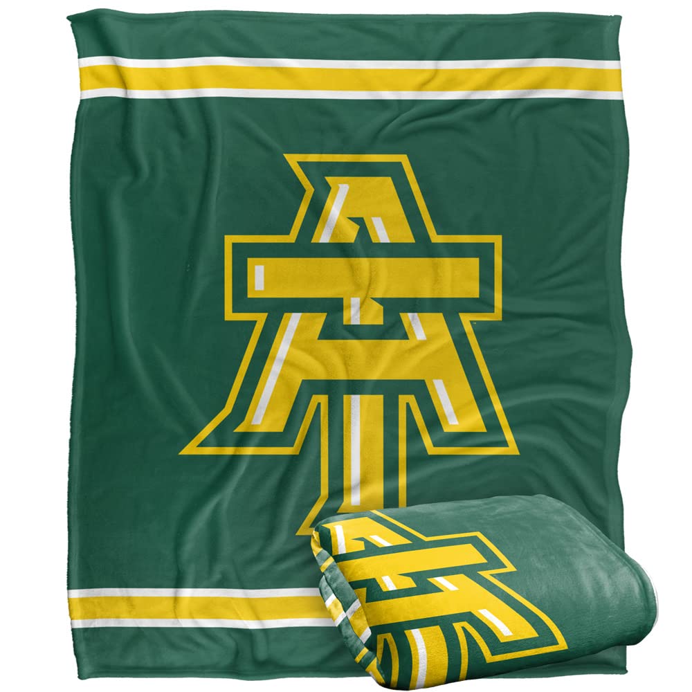 Arkansas Tech University Wonder Boys Blanket, 50 x 60, Primary Logo Stripes, Silky Touch Super Soft Throw
