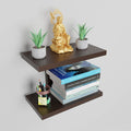 Wooden Wall Shelf Book Shelf & Display Rack | Wall Mountable Engineered Wood Decorative Floating Shelf For Living Room, Bedroom 