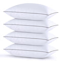 Huxmeyson Pillows Queen Size Set Of 4, Bed Pillows Set Of 4, Down Alternative Luxury Hotel Pillows For Sleeping,Queen Pillows Se