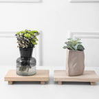 Small Wood Tray Pedestal Stand Farmhouse Bathroom Decor Decorative Wooden Riser Kitchen Soap Dish Holder For Vanity, Counter, Si