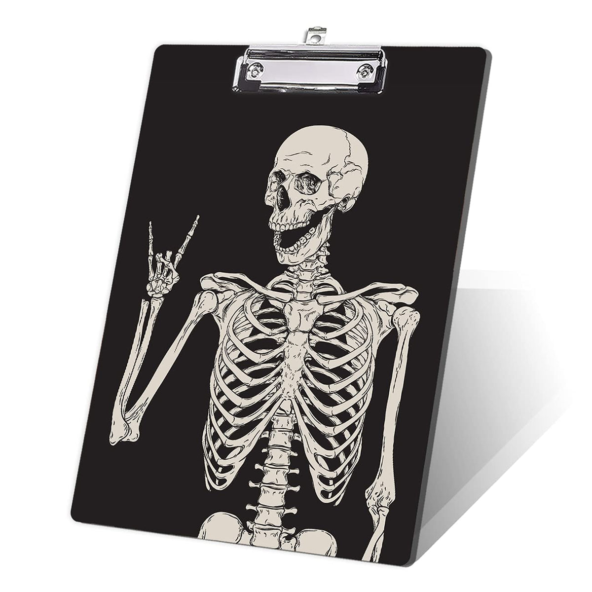 Fvbao Skull Decorative Clipboard,Cool Clipboard For Nurses, Students, Classroom, Office 8.5' X 12.5',Skull Human Skeleton