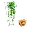 Mtb Green Pvc Pot Trellis 59 Inch X 31.5 Inch Metal Plant Stakes For Climbing Plants Pack Of 2, Plant Support