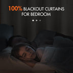 Miulee 100% Blackout Curtains 108 Inches Long, Linen Curtains For Bedroom Living Black Out Window Treatments Thermal Insulated Room Darkening Drapes Back Tab & Rod Pocket, Cream, 2 Panels
