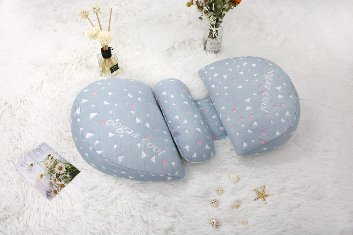 Lacomfy Pregnancy Pillow For Side Sleeper, Double Wedge Pillow For Maternity, Side Sleeping Pillow With Belly, Waist, Back Suppo
