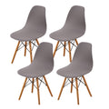 HAOYONG Mid Century Modern Dining Chair Covers Printed Shell Chair Cover Lounge Armless Chair Cover Stretchable Slipcovers for K