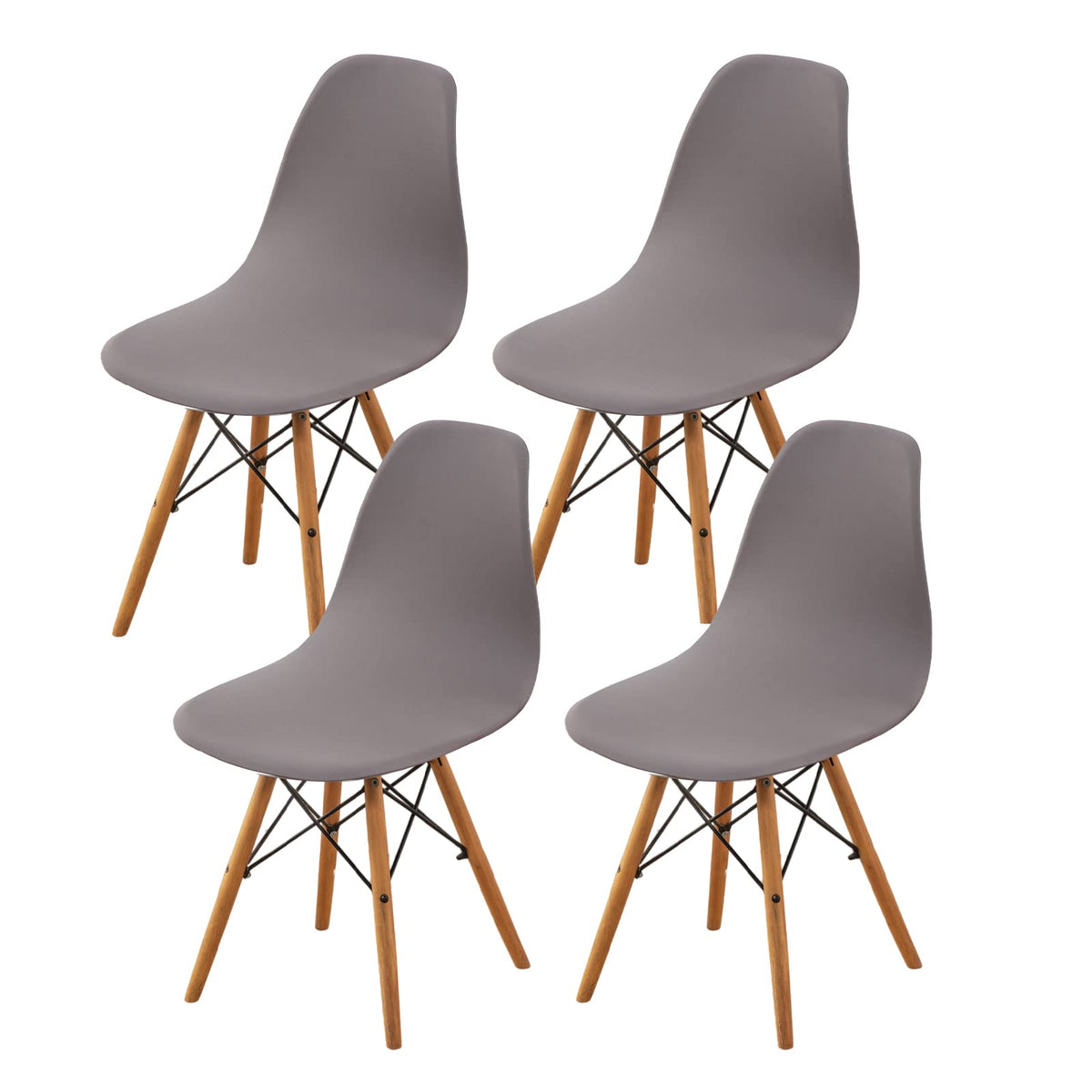 Haoyong Waterproof Shell Chair Covers,Jacquard Dining Room Chair Slipcover Set Of 2 Mid Century Modern Dining Chair Covers Stretchable Slipcovers For Kitchen, Office And Living Room