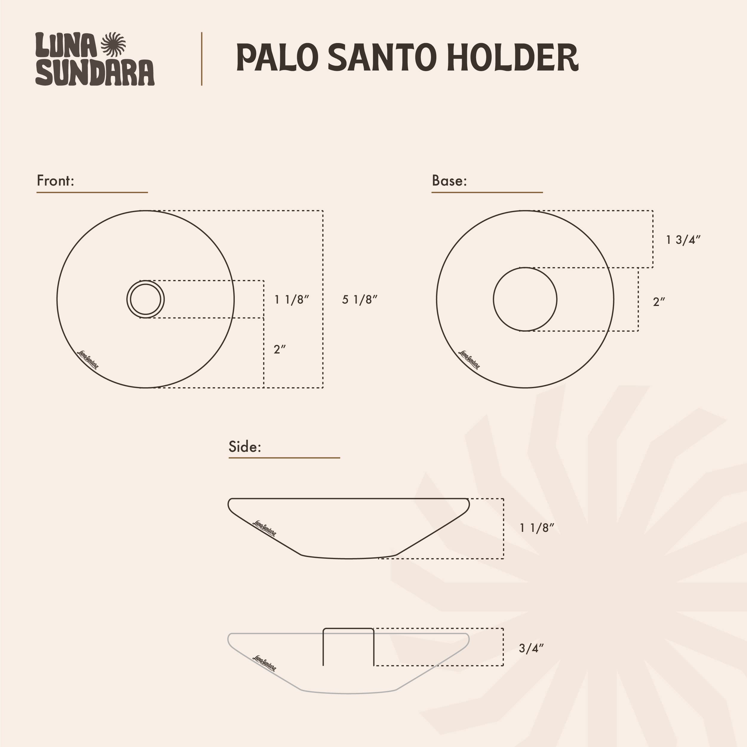 Luna Sundara Authentic Peru Pottery Palo Santo Stick Holder And Incense Holder Includes 5 Palo Santo Sticks Handmade Ceramic Smu