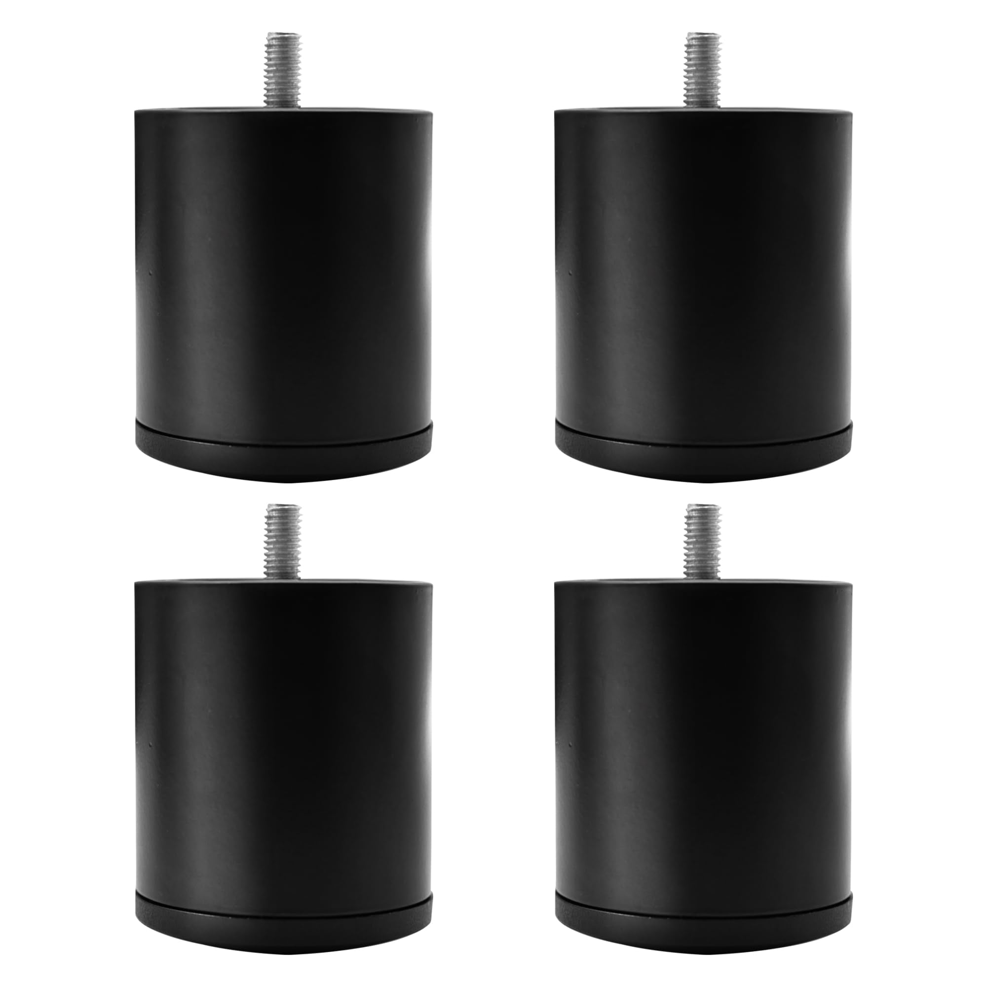 Skuehod 3 Inches Metal Bed Legs Replacement for Electric Adjustable Bed Base Frame, 4 Kinds Screw Thread Contained, Thick Heavy 