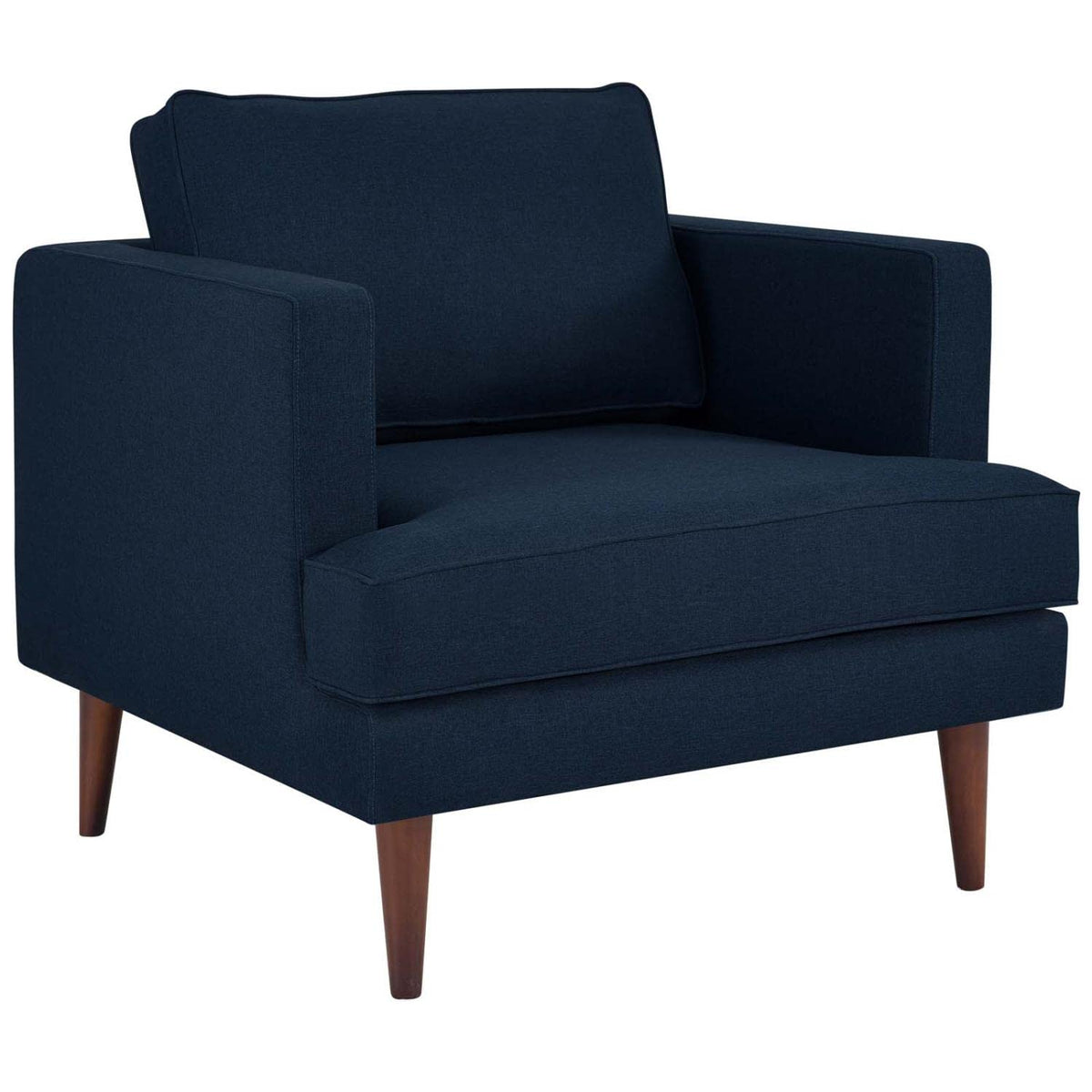 Modway Agile Upholstered Fabric Contemporary Modern Lounge Accent Arm Chair In Blue