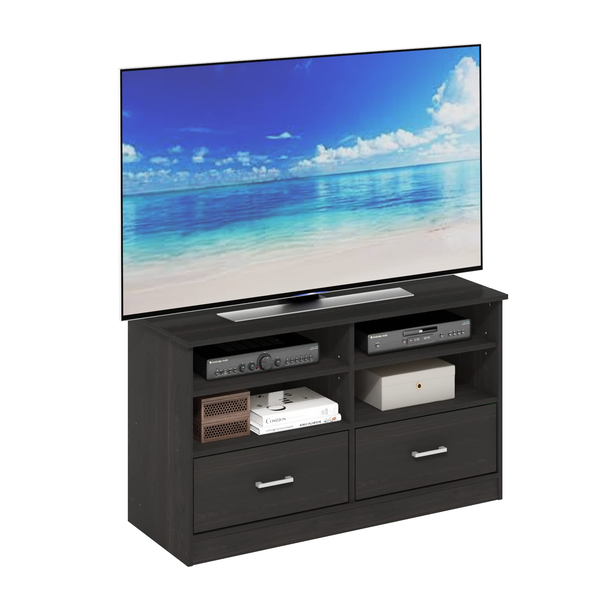 Furinno Jensen Tv Stand With Drawer, Espresso