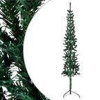 Vidaxl Slim Artificial Half Christmas Tree With Stand Green 47.2"