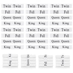 Numyew 24 Pcs Bed Sheet Organizer Bands, Bed Sheet Keepers, King, Queen, Full, Twin Size Sheet Organizer, Elastic Linen Labels F