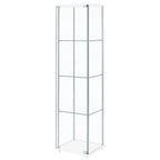 Coaster Home Furnishings Bellatrix 4-Shelf Clear Glass Curio Cabinet White 951072