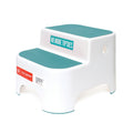 Prince Lionheart Dual Height Uppy2 Two Step Stool For Potty Training Kids And Toddlers To Wash Hands - Portable Non Slip Children And Toddler Stepping Stool For Toilet Bathroom Or Kitchen (Green)