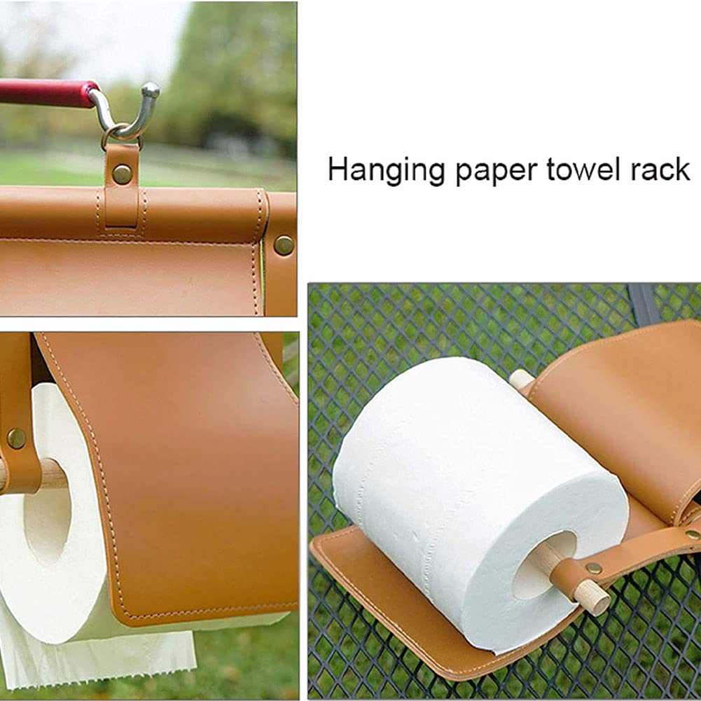 Kelendle Hanging Tissue Holder Camping Toilet Paper Holder Waterproof Tissue Box Paper Towel Dispenser Roll Hanging Cover Tissue