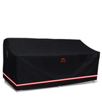 Turtle Life Patio Sofa Cover, Outdoor Heavy Duty Durable Uv Water Resistant Anti-Fading Loveseat Cover With 2 Upgrade Air Vents And 2 Buckles, Black, 84' W X 37' D X 35' H