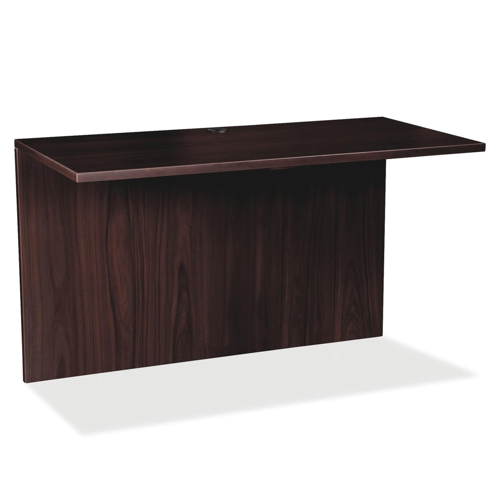 Lorell Prominence 2.0 Espresso Laminate Bridge, 48" X 24" X 29"