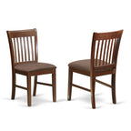 East West Furniture Dlno5-Mah-C 5 Pc Small Kitchen Table Set-Round Table And Dinette Chairs